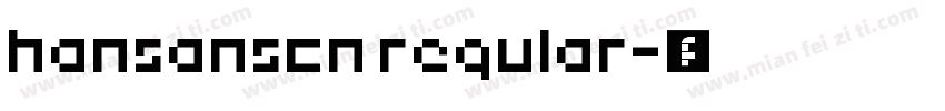 hansanscn regular字体转换